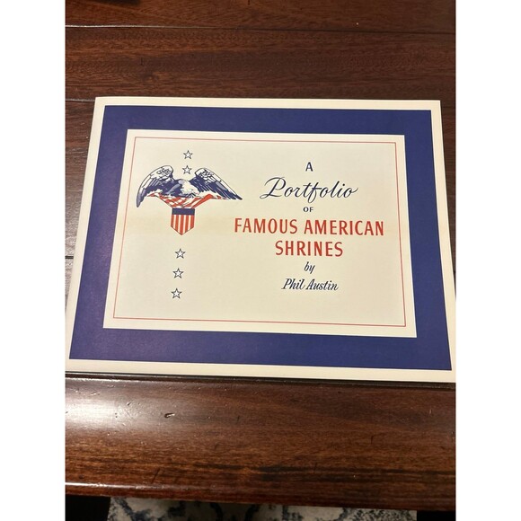 PHIL AUSTIN - Portfolio of Famous American Shrines - Set of 4 Foil Prints - Picture 1 of 5